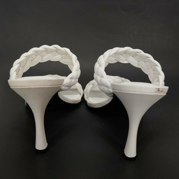 INC International Concepts Womens Lyra Synthetic Braided‎ Sandals White 5.5 - Picture 3 of 10